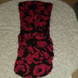 Express Floral XS tube dress